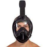 Toptrader Top maske sistem Şnorkel, 180 ° full Face şnorkelle maske 100% Panorama GoPro uyumlu dalma maske Easybreath Dry şnorkelle tasarım Anti-Fog & Anti-çıkış-teknolojisi ile genç ve yetişkinler için S/M Mavi
