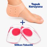 Topuk Çatlağı ve Topuk Dikeni için Topuk Çorabı ve Silikon Tabanlık