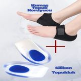 Topuk Dikeni Için Rahatlatıcı Destekleyici Tabanlık Topuk Pedi Silikon Tabanlık ve Topuk Kumaşı Topuk Ağrıları Için Kırmed - 40 - 45