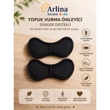 Topuk Vurma Önleyici Sünger Destekli Siyah