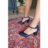 Topukla 015 046 Lacivert Kadın Abiye Ayakkabı