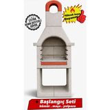 Topuzoğlu Yapı Market Demir Destekli Beton Barbekü 70 Lik