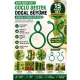 Tor Store 15'li Set Sarmaşık Bitki Fide Bağlama Sabitleme Klipsi Sarmaşık Bitki Fide Tutucu Geçmeli Klips