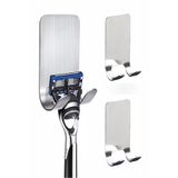 Tor Store 2'li Set Paslanmaz Çelik Askı Jilet Fiş Tutucu Çok Amaçlı Banyo Mutfak Askısı Organizer Kendinden Yapışkanlı