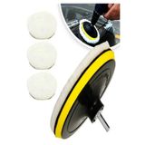 Tor Store 5'li Set Araba Oto Kaporta Parlatma Temizleme Cilalama Polisaj Keçe Ve Sünger Başlıkları (10 CM)