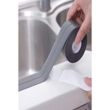Tor Store Su Sızdırmaz Nem Küf Önleyici Lavabo Küvet Klozet Kenar Dekor Bandı Tamir Bantı Gri (3,2 Mt X 4 Cm)
