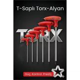 Tor-X Profesyonel T-Kollu Torx Alyan Anahtar Seti (6 Parça) - Güç ve Hassasiyet Bir Arada 722633