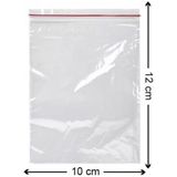 Torba Şeffaf Kilitli Poşet Tüm Ebatlar 100'LÜ (10X12 Cm)
