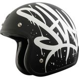 Torc T-50 Del Mar Wild One Açık Motosiklet Kaskı Mat Siyah Gri
