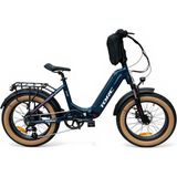 Torc T1 F 8 Vites Hidrolik Disk Fren Elektrikli Katlanır Fat Bike - 42 cm - Lacivert - Beyaz