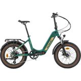 Torc T1 F 8 Vites Hidrolik Disk Fren Elektrikli Katlanır Fat Bike - 42 cm - Yeşil - Gold