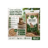 torcat %100 Çam Peleti Kedi Kumu %100 Organik Tozsuz Doğal Çam Kokulu 6mm 10 LT (5kg)