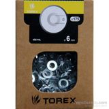 Torex DIN-125 M6 6 mm 175 Adet Düz Pul