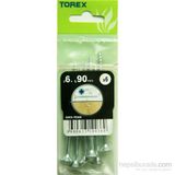 Torex DIN 7505 6x90 mm 6lı Sunta Vidası