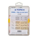 Torex VİDA DÜBEL BAĞLANTI EV SETİ (170 ADET) KUTULU SET