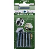 Torex Yhb Küt Uçlu Metrik Vida 8X40 Mm Dın965, 1P=4 Adet