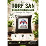 Torfsan 2,5 Litre Bahçe Saksı ve Çiçek Toprağı Torf Perlit Organik Gübre Karışımı