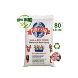 TORFSAN 80 Litre Saksı, Bahçe ve Çiçek Toprağı Torf +Perlit + Organik Karışımlı