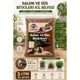 TORFSAN Kil Bilyesi 3 Litre Vitaminli Kil Bilyesi 3-8mm Orkide Salon Süs Bitkileri İçin Doğal Drenaj Taşı Hidroponik Saksı Altı Toprağı