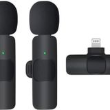 Torima 2 Adet Kablosuz Yaka Mikrofonu Lightning 2'li Mini Mikrofon K9