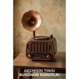 TORIMA Bluetooh Hoparlör Nostaljik Radyo Aux Usb Tf Deste