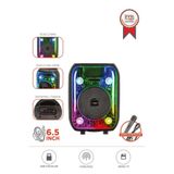 Torima Bluetooth Hoparlör Kablolu Mikrofonlu Rgb Işıklı Speaker D66 Siyah