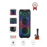 Torima Bluetooth Hoparlör Mikrofonlu Kumandalı Rgb Işıklı Speaker D64 Siyah