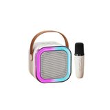 Torima Bluetooth Hoparlör Mikrofonlu Rgb Işıklı Speaker K12 Beyaz