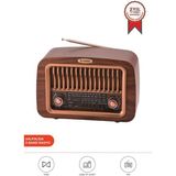 Torima Bluetooth Hoparlör Nostaljik Radyo Kablosuz Speaker D59 Ahşap - Bej