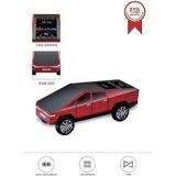 Torima Bluetooth Hoparlör Retro Araba CyberTruck Tasarımlı Rgb Işıklı TWS USB 15W Speaker D68 Kırmızı