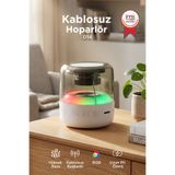 Torima Bluetooth Hoparlör Rgb Işıklı Taşınabilir Speaker D14 Beyaz