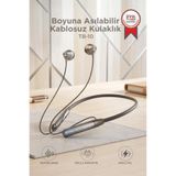 Torima Bluetooth Kulaklık Boyun Askılı Neckband ENC Extra Bass Manyetik Kulaklık TB10 Siyah