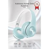 Torima Bluetooth Kulaklık Kulak Üstü Kablosuz Stereo Kulaklık P6 Mavi