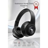 Torima Bluetooth Kulaklık Kulak Üstü Kablosuz Stereo Kulaklık P6 Siyah