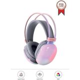 Torima Bluetooth Kulaklık Kulak Üstü Rgb Işıklı Kablosuz Kulaklık HD40 Pembe