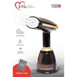 Torima Buharlı Ütü Kırışık Giderici Taşınabilir Dikey Seyehat Ütüsü 1500W KY003 Siyah