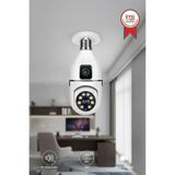 Torima CMR13-Beyaz Wifi 360 Panoramik Ampul Kamera Gece Görüş Hareket Algılayıcı Güvenlik Kamerası