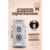 Torima CMR44 Mini Retro Beyaz Dijital Fotoğraf Makinesi