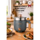 Torima Çok Fonksiyonlu Elektrikli Çelik Tencere Buharlı Yağda Pilav Yemek Pişirme Makinesi ETC01 Antrasit