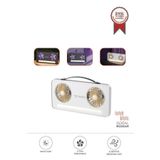 Torima F-23 Beyaz Led Mini Çift Fanlı Vantilatör