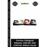 Torima Fotoğraf Albümü 100'Lük 4X6 (10X15) Albüm Siyah Resim Arsivi Fotografik Hatıra Defteri