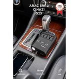 Torima G25 Araç Şarj Aleti 150w Çakmaklık İnvertör - Şarj Soketi 220v Priz - Çoklu USB Araba Çakmaklık Siyah