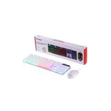 Torima Gaming Rgb Işıklı Kablolu Q Klavye Ve Mouse Seti Beyaz TMK-03