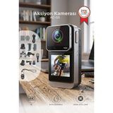 TORIMA Giyilebilir Aksiyon Kamerası 4k Ultra Hd Kayıt Su