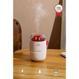 Torima H16 Beyaz Odun Ateşi Efekli Hava Nemlendirici Buhar Makinesi 280Ml Led Işıklı Sessiz Çalışma