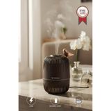 Torima H17 Koyu Kahverengi Kuş Detaylı Ahşap Görünümlü 280Ml Hava Nemlendirici Buhar Makinesi