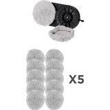 Torima HUTT Torima Cam Temizleme Robotu 5'Li Set (10 Adet) Ddc55 , C65 , C6 , S8 Uyumlu Mikro Fiber Yedek Bezi