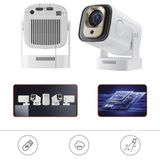 Torima Hy260 Pro Mini Beyaz Taşınabilir Sinema Projektörü Ev Sineması Android Akıllı Projeksiyon