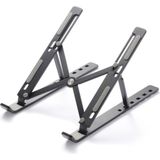 Torima Jx-18 Laptop Stand MacBook Notebook Katlanabilir Taşınabilir Metal Standı Siyah - Gri