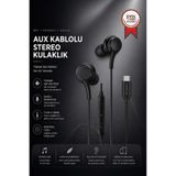 Torima Kablolu Kulaklık Type-C Girişli Kulak İçi Kulaklık S11+ Siyah